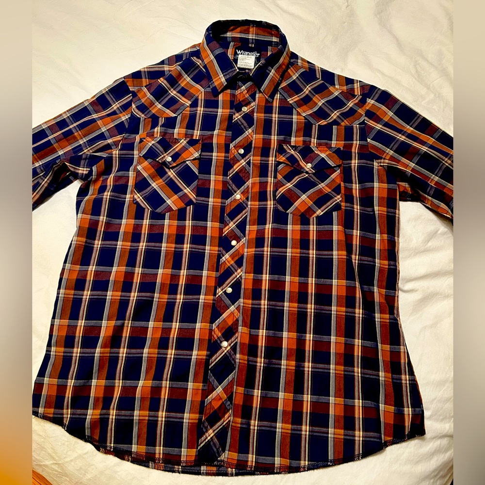 Wrangler pearl snap Western shirt